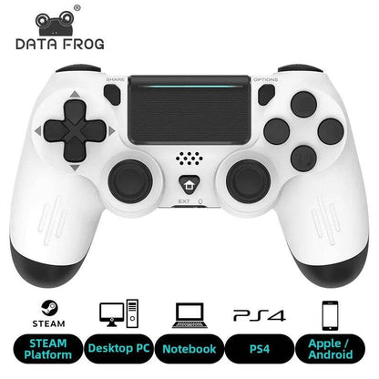 DATA FROG Bluetooth-Compatible Game Controller for PS4/Slim/Pro Wireless Gamepad For PC Dual Vibration Joystick For IOS/Android - MarvelouStoree