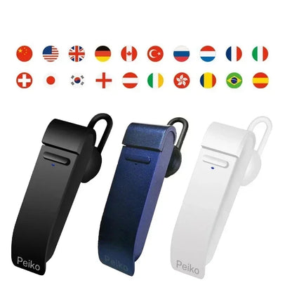 Voice translator Peiko 25  Bluetooth Translated Earphone Business car Languages Intelligent Wireless handsfree Headset earpuds