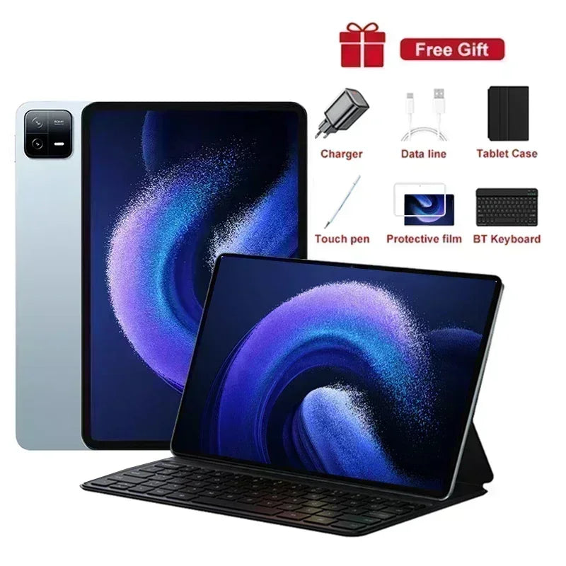 2024 Global Version Original Pad 6 Pro Tablet 11inch HD 4K Android 13 16GB+1T 10000mAh 5G Dual SIM Phone Call WIFI Mi Tablet PC