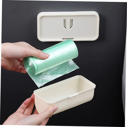 3 style 100 PCS Plastic Bag And Stroage Box Set Adhesive Mount Mounted Garbage Wall Container Bag Holder Bags Containers Storage