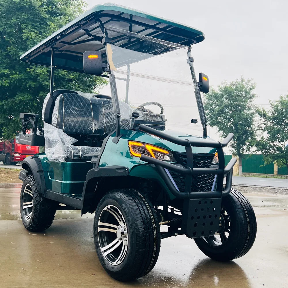 Street Legal Electric Golf Cart 4 Seats 5000W Scooter Go Kart ATV Adult Touring Classic Gasoline Golf Cart