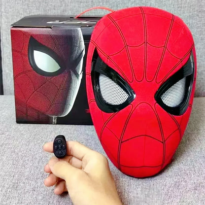 Adult Spiderman Mask Eyes Movable Remote Control Kids Superhero Mask Halloween Child Spider-Man Mask Cosplay Decoration Gift