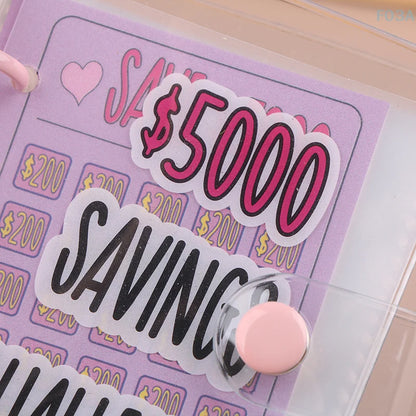 Savings Binder $2100/$5000 Savings Challenge Loose-leaf Notebook Binder Housing Budget Planner Cash Envelope Savings