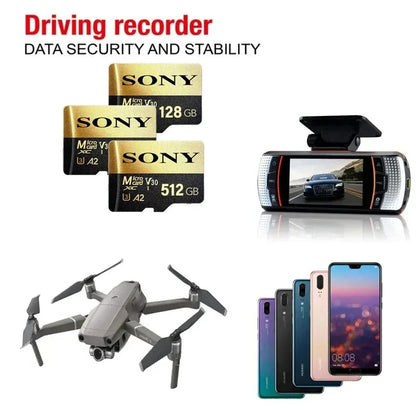 SONY Micro SD TF Card Mini 1TB Memory Card Class 128GB 256GB High Speed Cartao De Memoria Flash Memory TF Mecard C10 For Xiao Mi