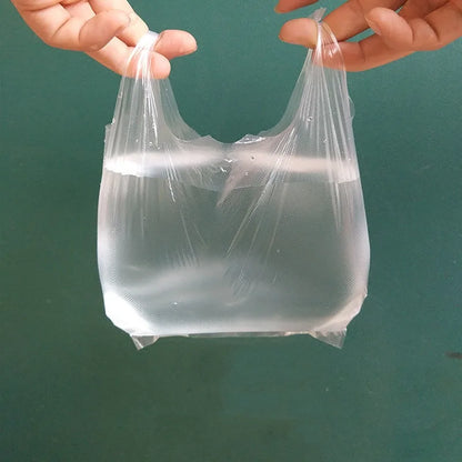 100pcs Mini Plastic Disposable Trash Bags Kitchen Cleaning Storage Garbage Pouch Household Portable Rubbish Bag Desktop Office