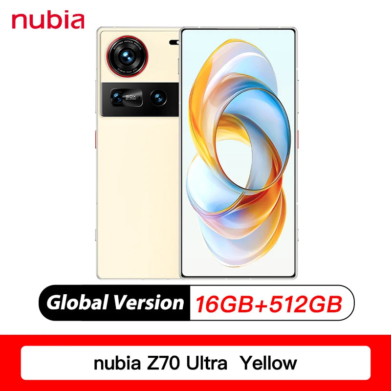 Global Version Nubia Z70 Ultra Snapdragon 8 Elite 6150mAh Full screen with Under Display Camera35mm 80w IP68&69