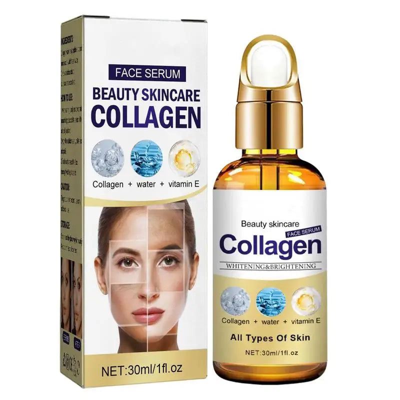 30ml Collagen Serum Moisturizing Skin Repair Whitening brightening Anti Wrinkle Face Serum Acne Treatments