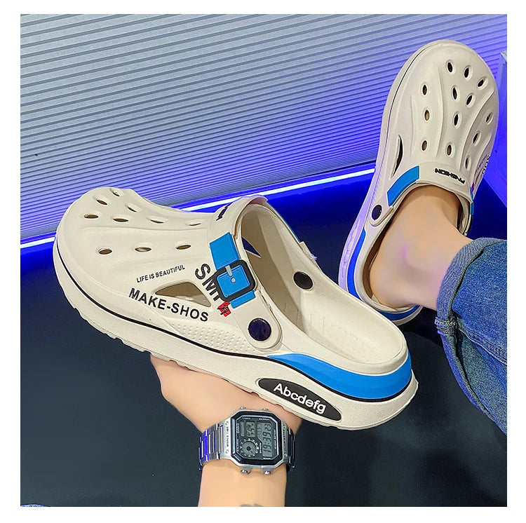 Sandals Men Beach Slippers Thick Sole Anti-Slip Sandals Water Shoes for Women Classic Mules Sneakers Sandal Outdoor