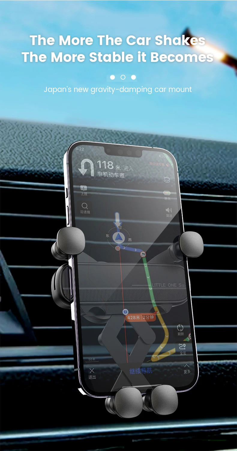 Olaf Gravity Car Phone Holder Air Vent Clip Mount Mobile Cell Phone Stand In Car GPS Support For iPhone 13 12 Pro Xiaomi Samsung