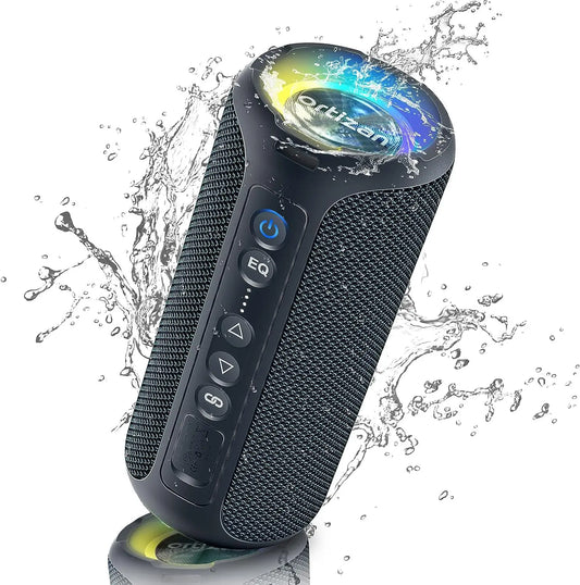 Ortizan X8 Pro Bluetooth Speaker Portable with 40W Stereo Sound,Rich Bass,IPX7 Waterproof, 30H Playtime, Mixed Color Lights,3 EQ