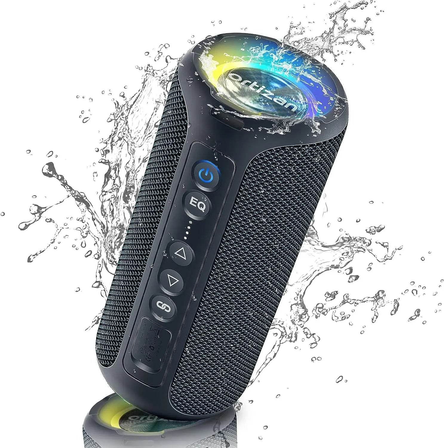 Ortizan X8 Pro Bluetooth Speaker Portable with 40W Stereo Sound,Rich Bass,IPX7 Waterproof, 30H Playtime, Mixed Color Lights,3 EQ - MarvelouStoree