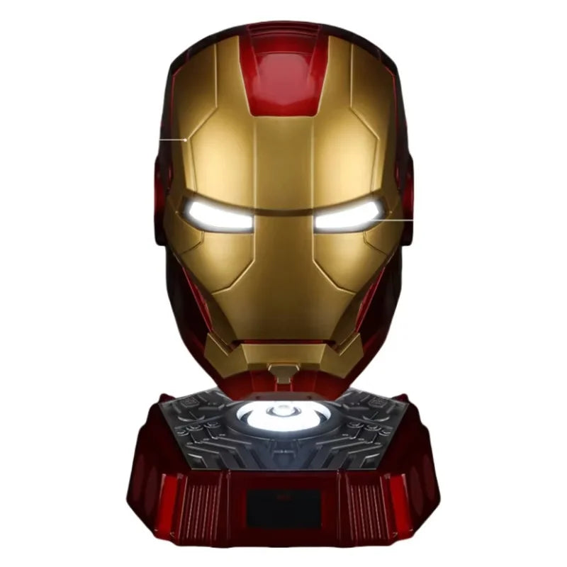 2024 New 1:1 Collection Iron Man Mk5 Helmet Black Gold Black Silver Touch Luminous Cool Handsome Helmet Halloween Birthday Gift