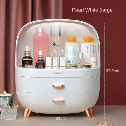 Makeup Container Polish Box Desktop Storage Organizer Makeup Drawer Large Box Cosmetic Capacity Storage Nail Jewelry