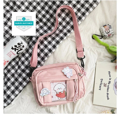 New Kawaii Bag Girls 2024 New JK Transparent Bag Small Crossbody Bag For Women Purses and Handbags Shoulder Bag Itabag Bolso