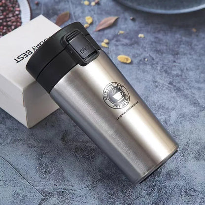 500/350ML Tumbler Thermos Cup Coffee Mug Car Insulated Water Bottle Travel 304 Stainless Steel Vacuum Flasks Drinking Kettle