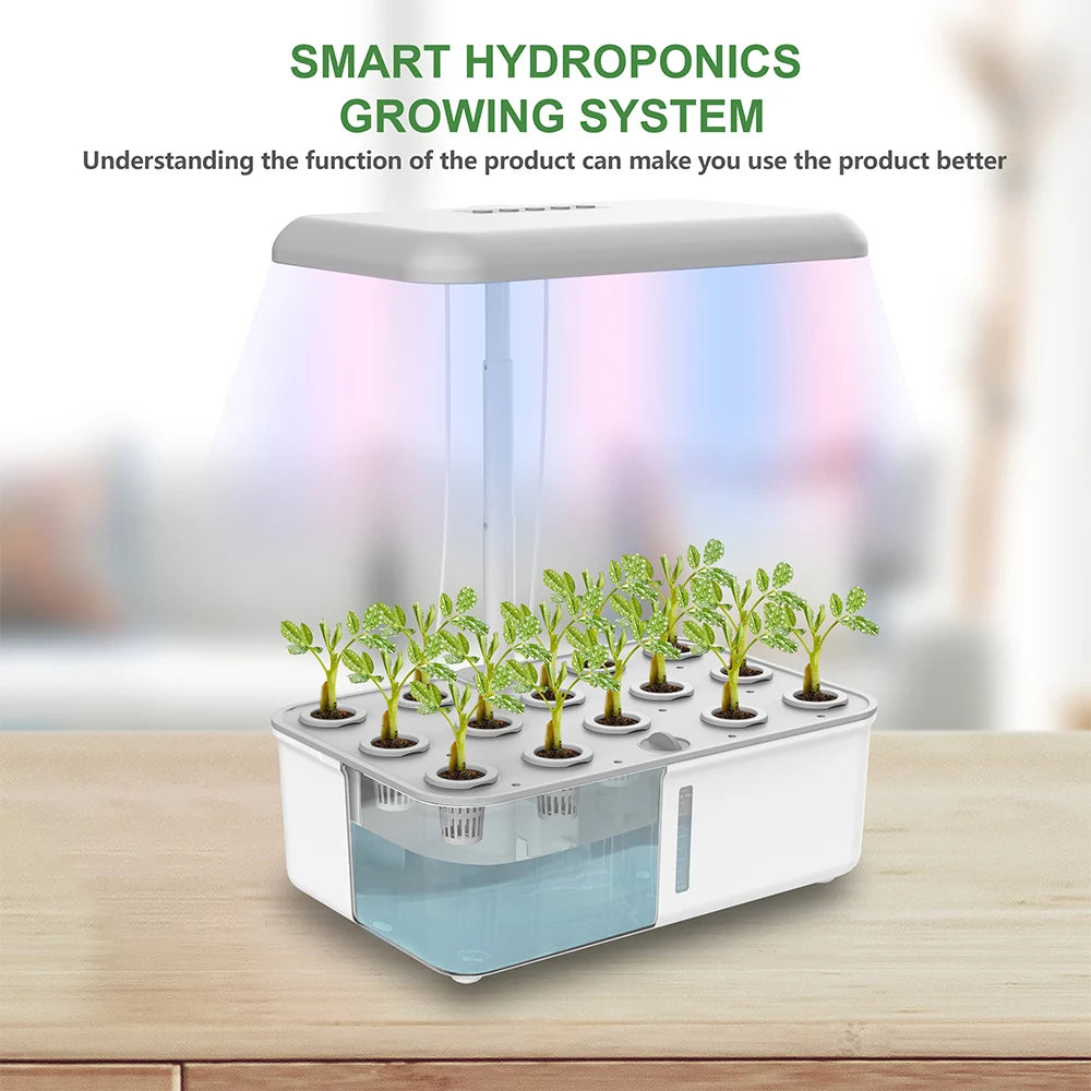 Tuya WIFI-compatible Hidroponia Growing System with LED Light Planter Smart Plant Pot Indoor Herb Vegetable Flower Cultivation