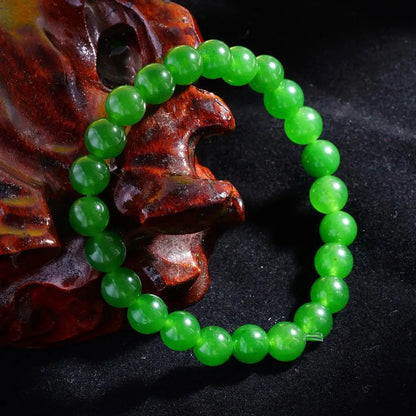 Fashion Agate Lucky Wealth Bracelets Women Lucky Charm Bracelet For Business Green Stone Beads Triple Protection Bracelet