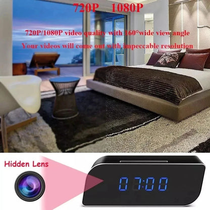 New wireless clock with WiFi, high-definition 1080P network, motion detection night vision, baby safety protection