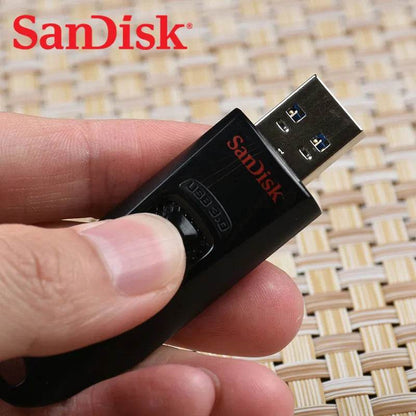 SanDisk USB3.0 CZ48 130MB/S usb Pendrive 128G 64GB 32GB Pen Flash Drive High Quality Retractable Capless Storage Device - MarvelouStoree