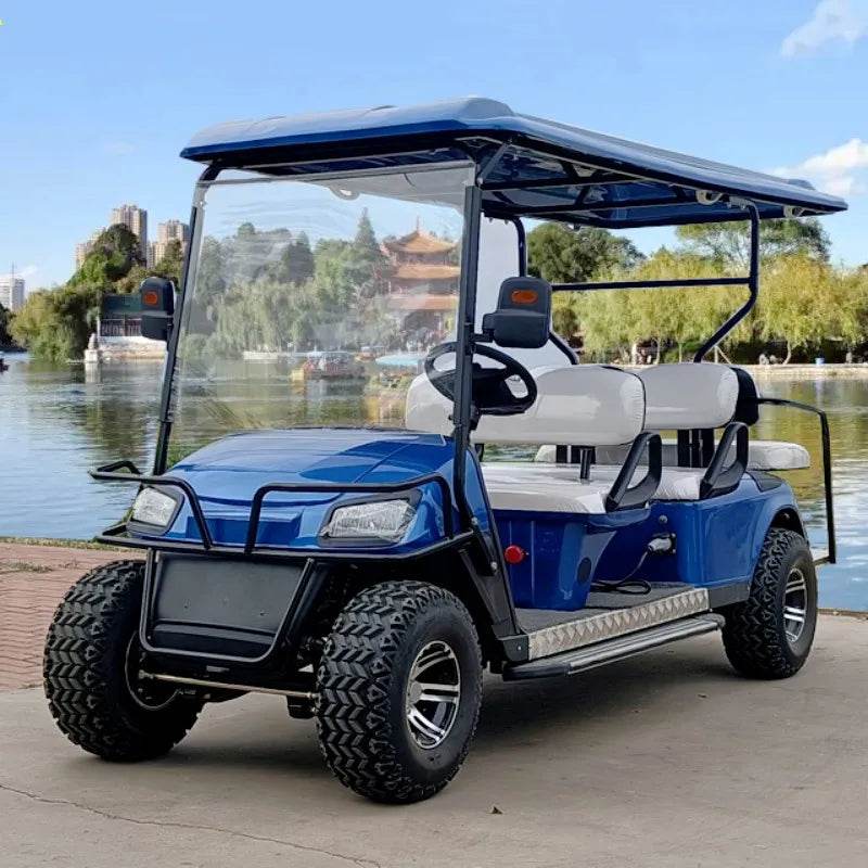 Newly Designed Fuel Golf Cart With Cargo Tank, 4-Seater, Four-Wheel Front And Rear Independent Suspension, 350cc Gasoline Engine - MarvelouStoree