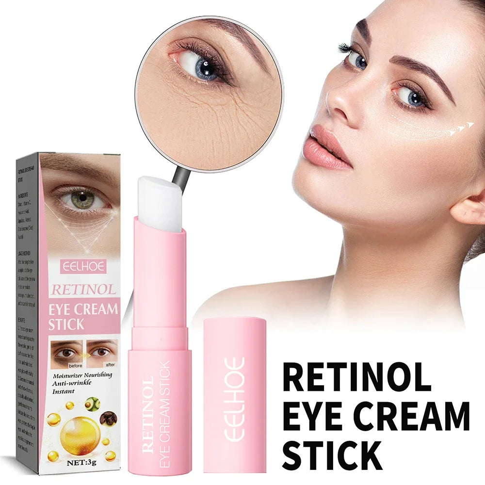 Retinol Eye Cream Instant Remove Eye Wrinkles Eye Dark Circles Bags Remover Moisturising Stick Beauty Health Korean Cosmetics