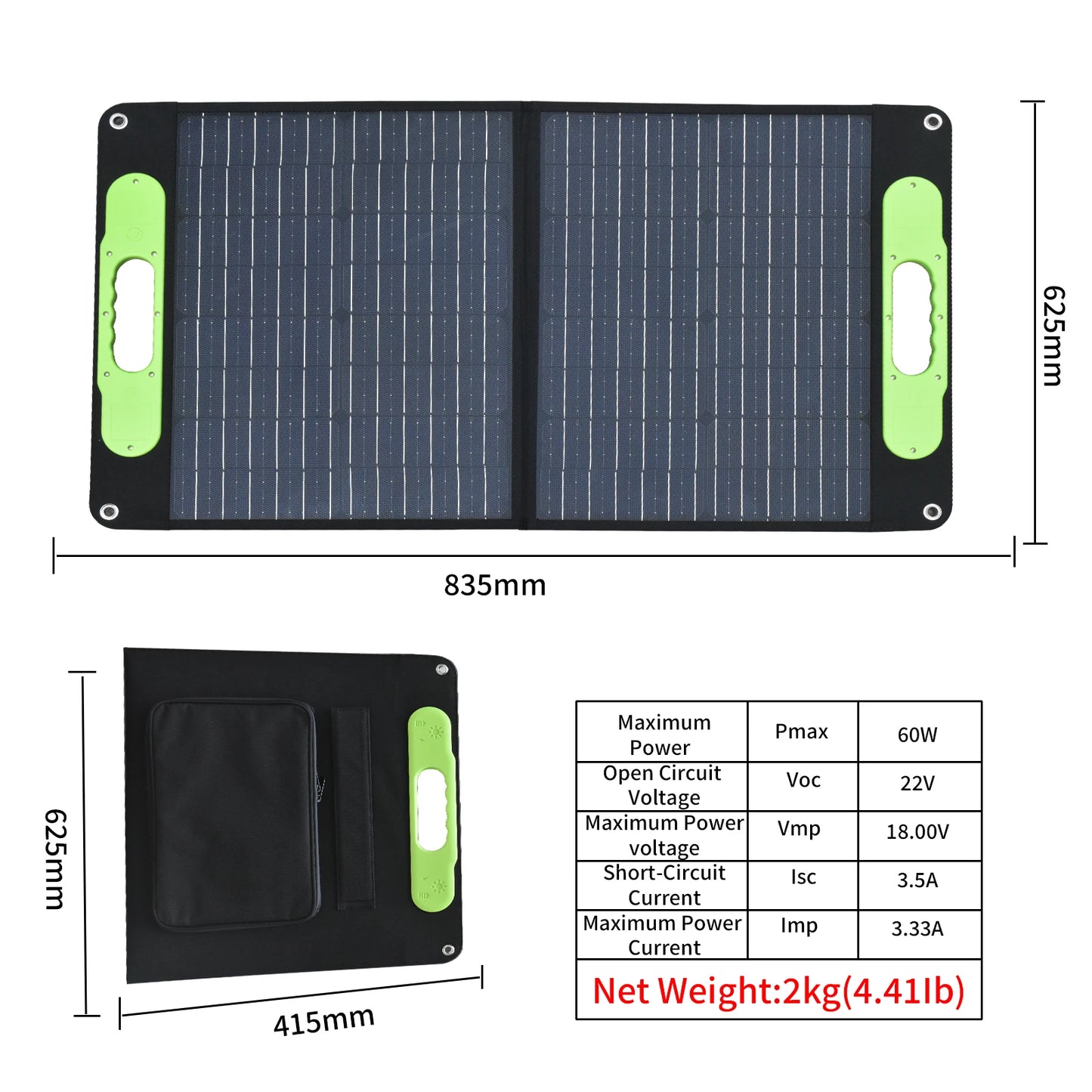 Foldable Solar Panel 120w 160w Double USB Charger ETFE Flexible Folding Camping Travel Phone Ipad Portable