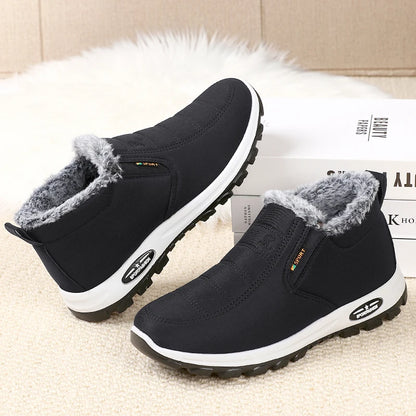 Men's sneakers Outdoors Plush Warm winter waterproof shoes high quality non slip Hiking Ankle Boots Winter shoes for men work