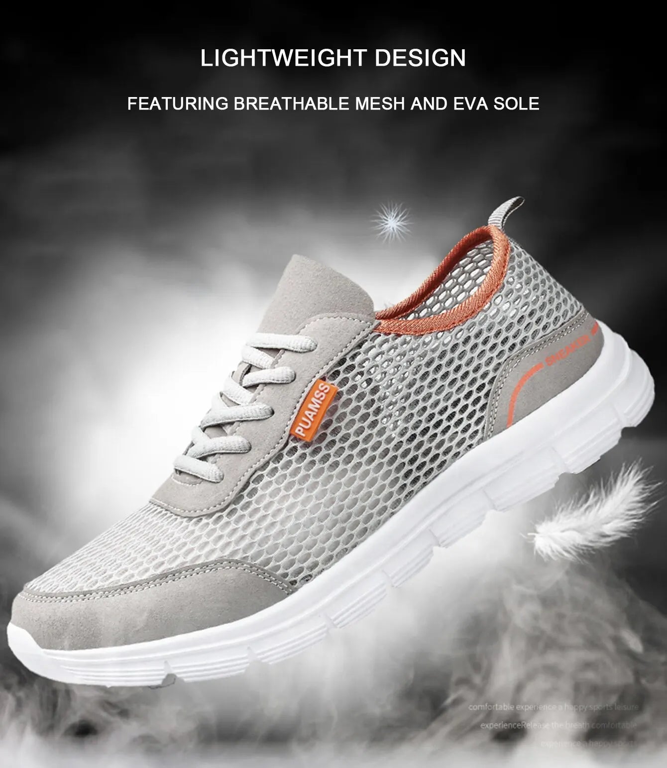 Men Sneakers Summer Mesh Running Shoes Lightweight and Breathable Sneakers For Men