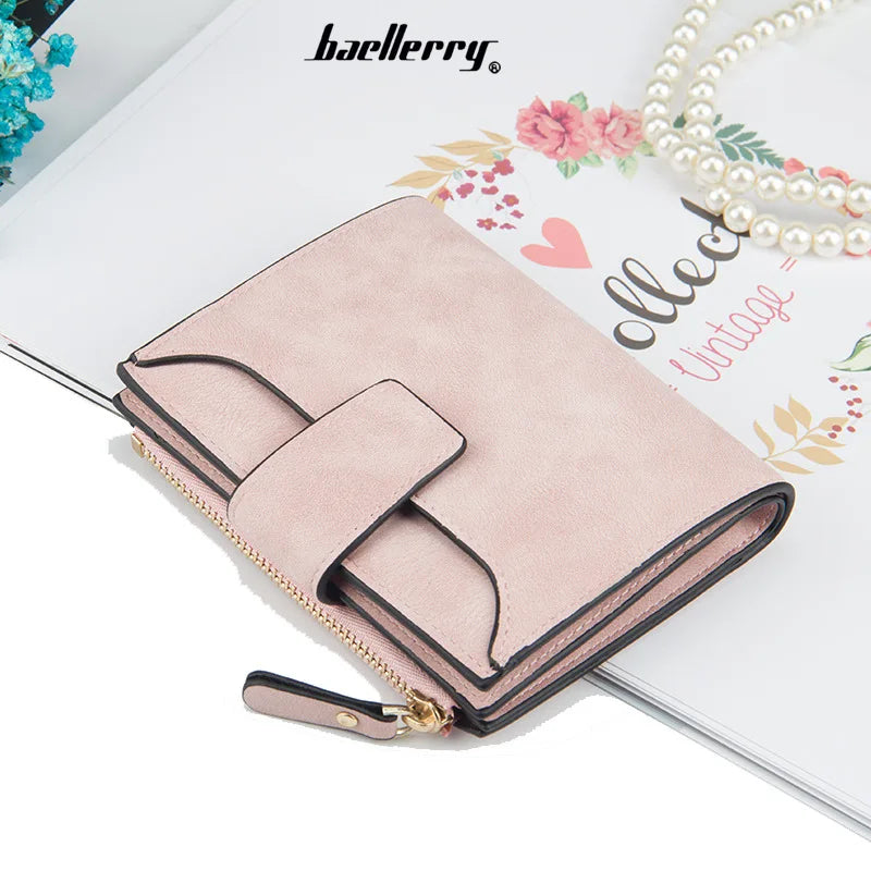 2024 Leather Women Wallet Hasp Small and Slim Coin Pocket Purse Women Wallets Cards Holders Luxury Brand Wallets Designer Purse