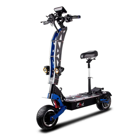 E8P 6000W Dual Motor 60V 35AH Electric Scooter 11 inch Off-Road Tyres with Seat Max Speed 85-90km/hLCD Display Foldable Escooter