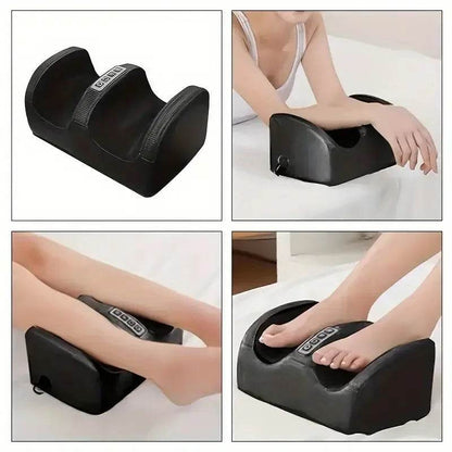 Electric Heating Foot Massager Foot Leg Shiatsu Machine Deep Tissue Hot Compress Kneading Roller Calf Massage Head Relaxation