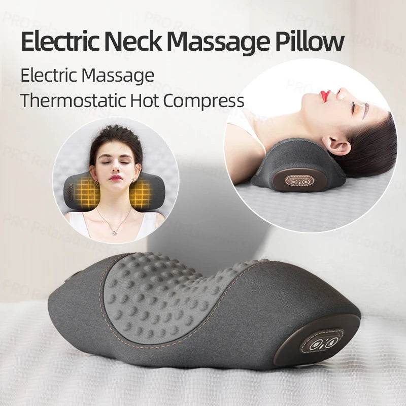 Vibration Massage Pillow Cervical Traction Massager Neck Massager Neck Massage Head Massager Relax Neck Pillow Cervical Pillow