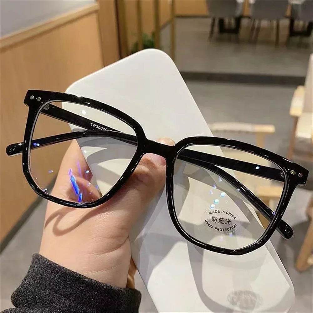 Transparent Computer Glasses Frame Women Men Anti Blue Light Square Glasses Blackout Glasses Optical Glasses Lenses - MarvelouStoree