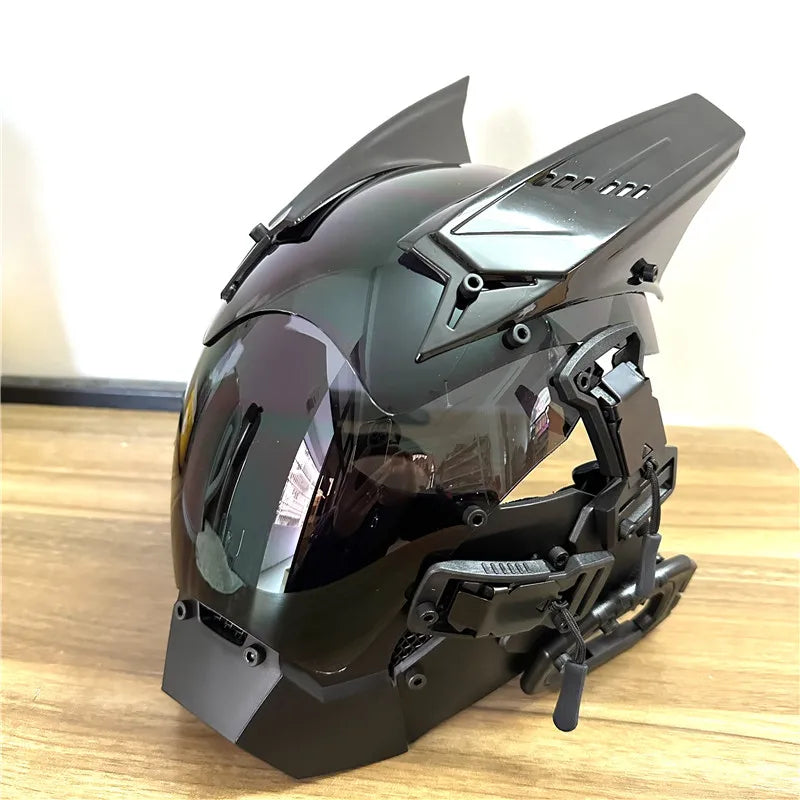 Cyberpunk Mask Cosplay Role Playing Prop Night City Neon Helmet Personalized Army Mechanical Music Festival for Halloween Party