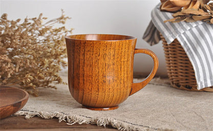 Wooden Big Belly Cups Handmade Natural Spruce Wood Cups Beer Tea Coffee Milk Water Cup Kitchen Bar Drinkware for Kitchen