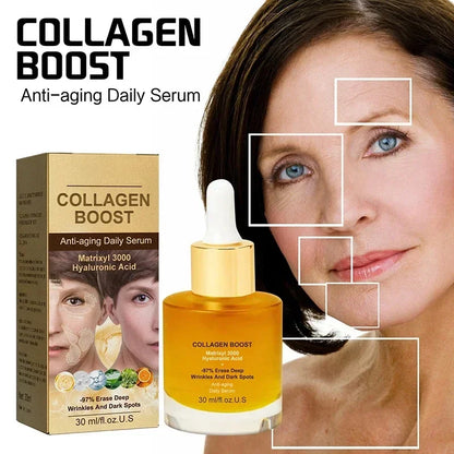 Collagen Face Serum Face Moisturizing Fade Fine Lines Brightening Face Care New