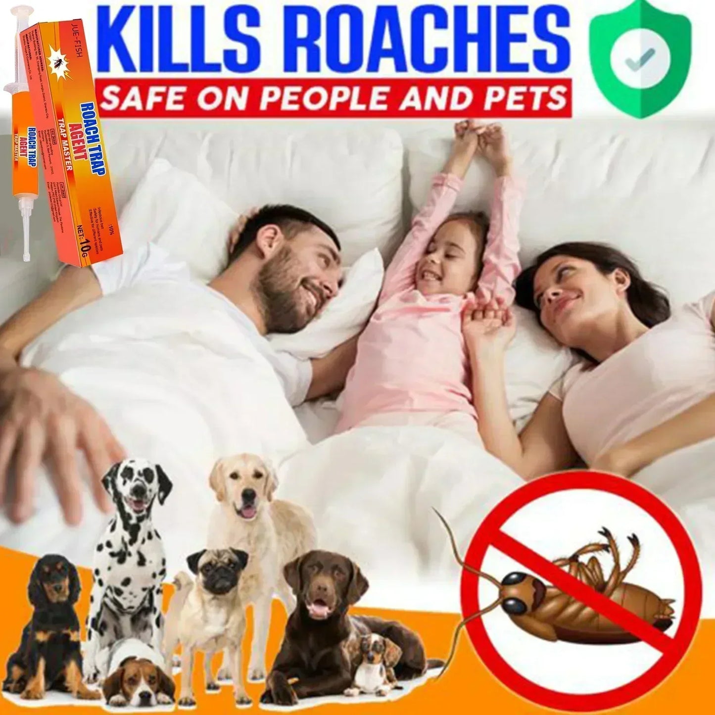 Cockroach Gel Bait Effectively Cockroach Killer Indoor Infestation Versatile Roach Control Gel for Indoor Outdoor