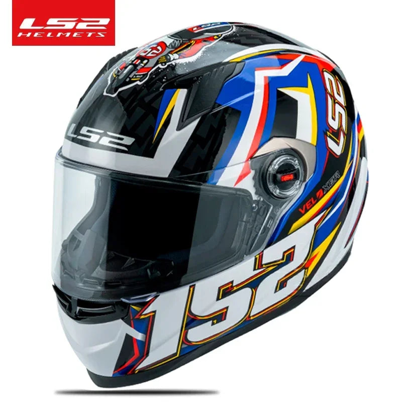 LS2 Clown full face motorcycle helmet ls2 FF358 motocross racing man woman casco moto casque ECE Approved