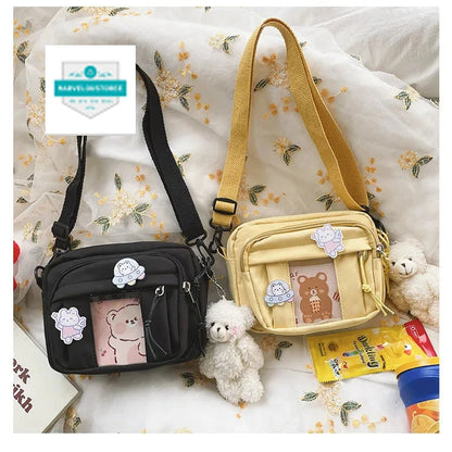 New Kawaii Bag Girls 2024 New JK Transparent Bag Small Crossbody Bag For Women Purses and Handbags Shoulder Bag Itabag Bolso