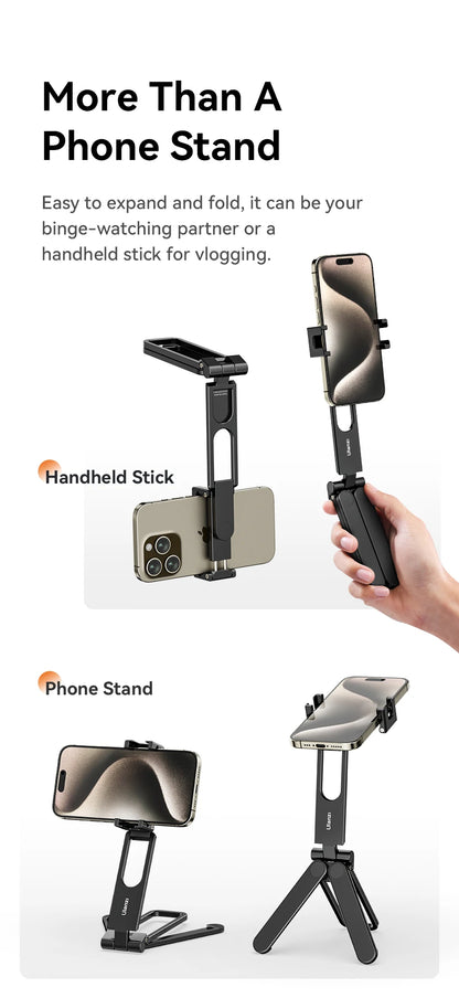 Ulanzi MA26 Mini Pocket Foldable Tripod for Phone Vertical Horizontal Shooting Expansion Video Light Microphone Photography Vlog