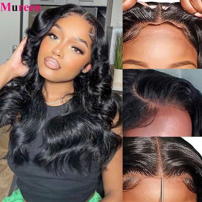 Wear And Go Glueless Wigs Human Hair Body Wave Bob Wig For Women 4x4 Transparent Lace Closure Wig Ready To Wear Human Hair Wigs