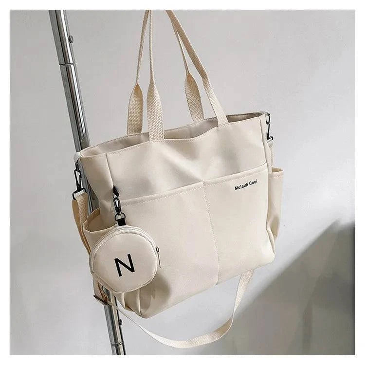 Women Shoulder Crossbody Bag Japanese Canvas Tote Messenger Bag for Student 2024 Ladies Hand Bags Female Handbag Bolsa Feminina