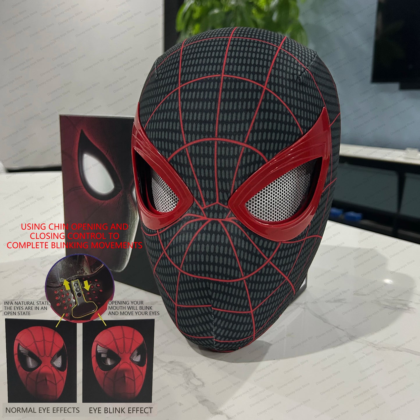 Spider Man Mobile Eye Electronic Spider Man Desktop Decoration Sculpture 1:1 Remote Control Adult and Children's Gift