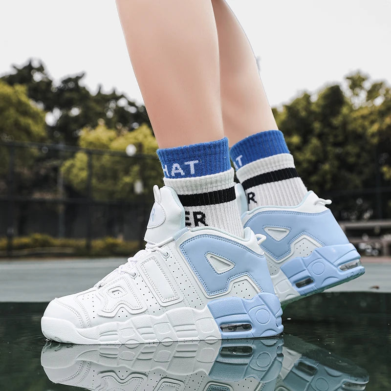 Men Basketball Shoes Running Shoes Men Sneakers Casual Sprots High Top Shoes Field Fashion Couple Tennis Shoes for Men and Women