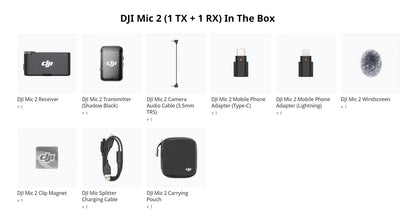 DJI MIC 2 / MIC MINI Lavalier MiC original brand new in stock