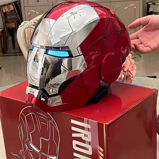 The Avengers  1/1 Iron Man Mk5 Helmet Wearable And Transformable Voice-activated Electric Opening Closing Collection Decoration