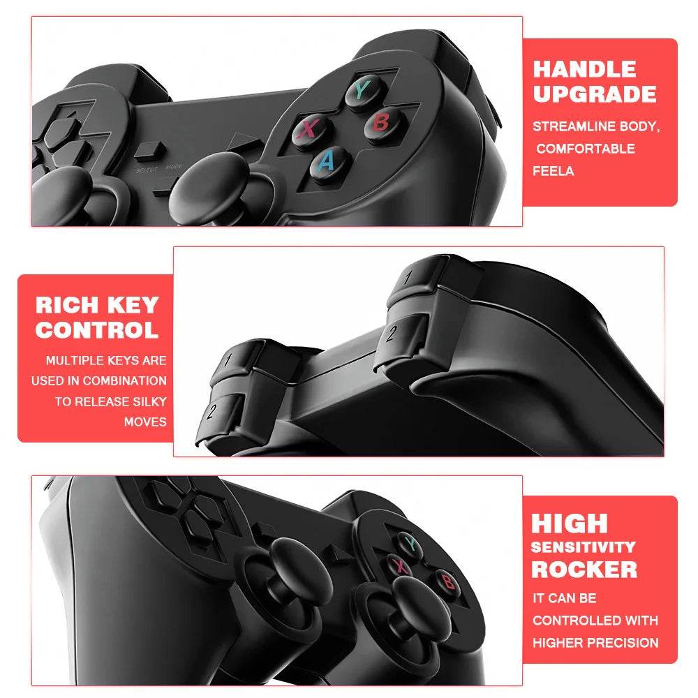 X2 Plus 256G 50000 Game GD10 Pro 4K Game Player 3D HD Retro Video Game Console Wireless Controller TV 50 Emulator For Kids Gifts - MarvelouStoree