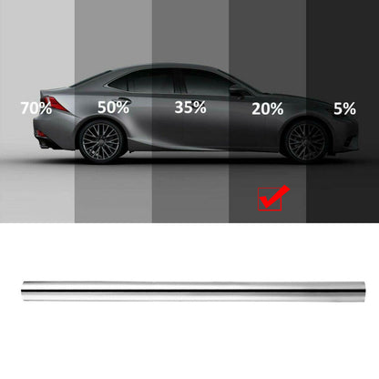 1Roll 20*10FT Universal Uncut Window Mirror Silver Chrome Tint Film Car Vehicle Windows Glass Stickers Exterior Accessories