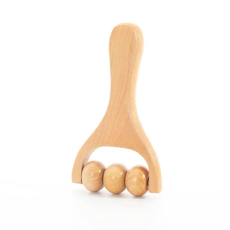 Mini Wooden Roller Massager Neck Shoulder Leg Universal Hand Massager Massage Tool Acupoint Foot Massager Muscle Pain Relief