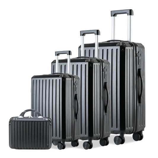 Multifunctional 3 or 4 pieces Set of Suitcases New Combination Lock Luggage Suitcase Spinner Wheels ABS Trolley Case 20/24/28‘’